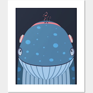 Whale sea animals Posters and Art